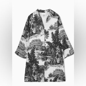 COS French Toile A-line Shirt Linen Dress, size 4